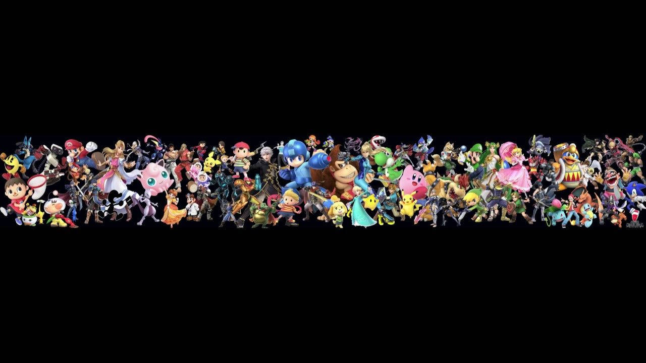 All Fighters Of Smash Ultimate Background