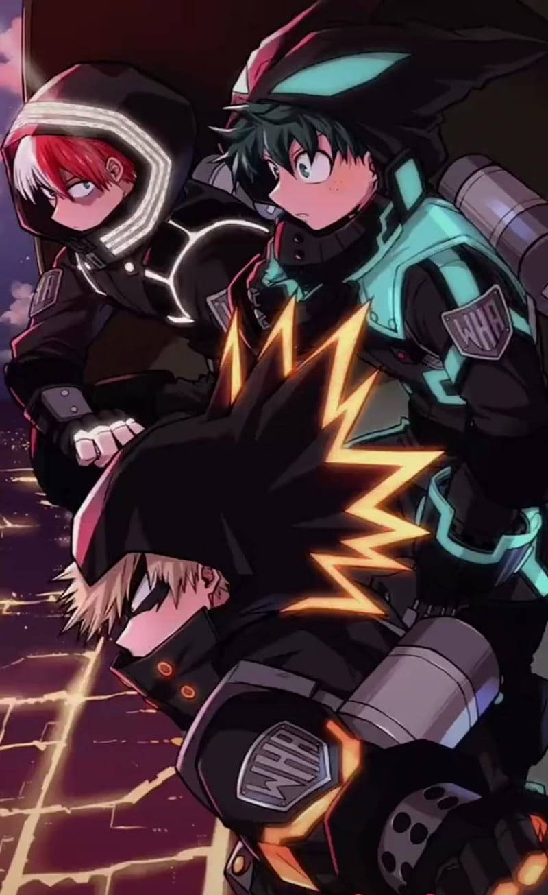 All For One! Deku, Todoroki, And Bakugou Will Work Together To Rise To Greatness. Background