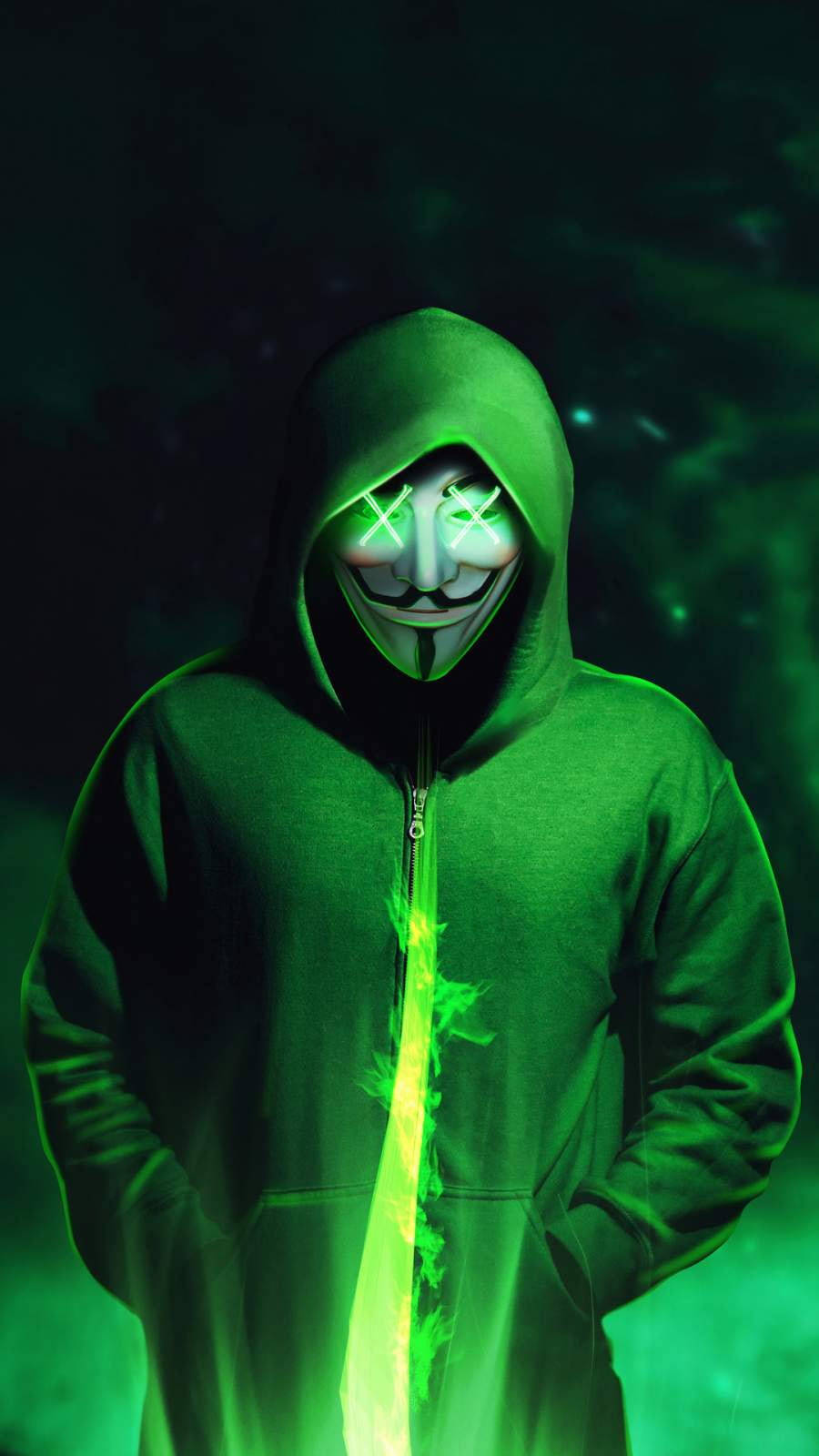 All Green Hacking Android Background