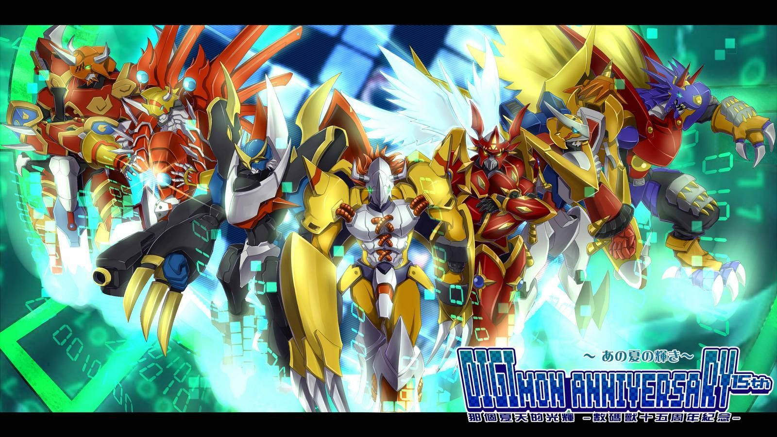 All Greymon Forms In Digimon Background