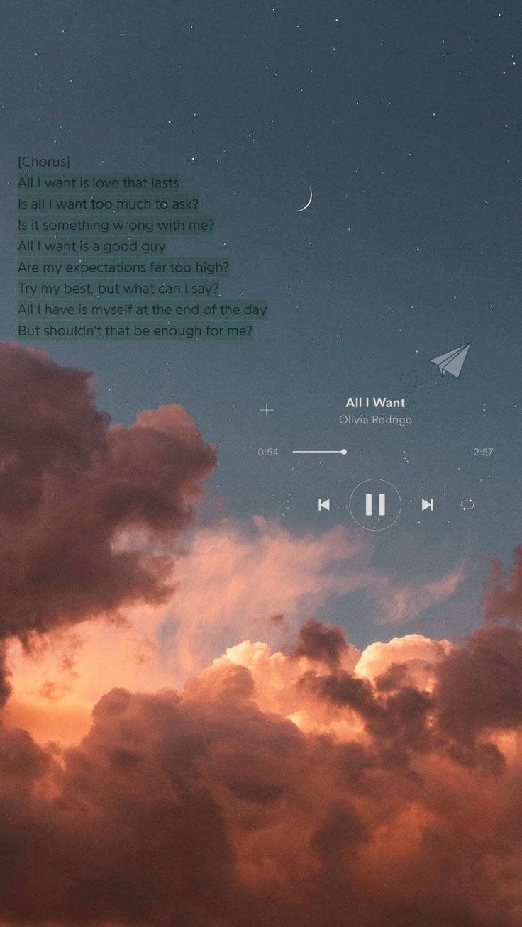 All I Want Music Aesthetic Background