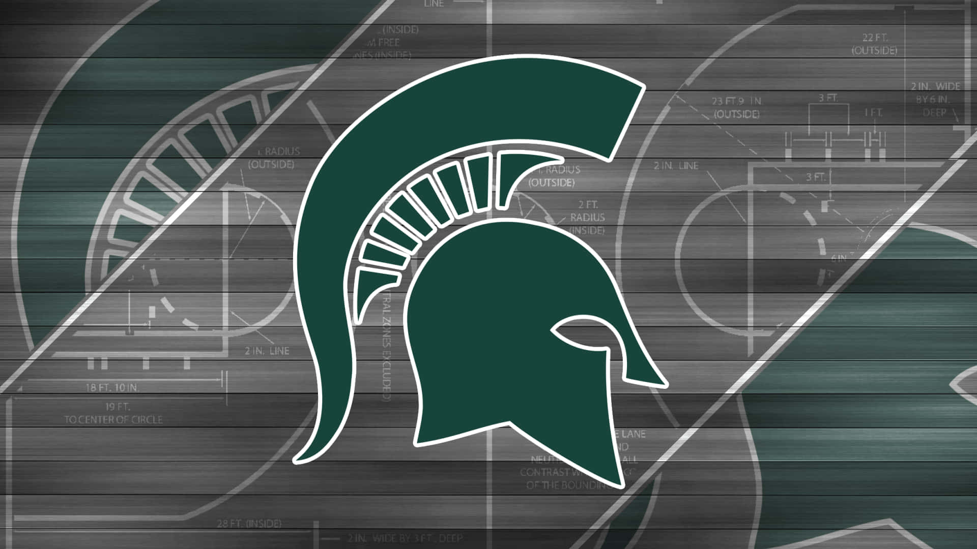 All In For The Michigan State Spartans Background