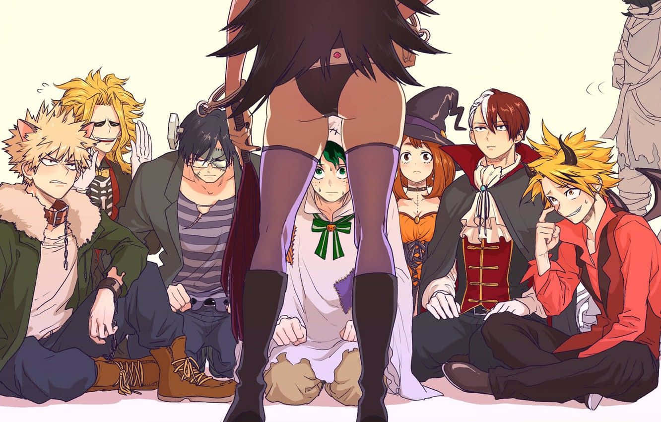 All Might Gets Into The Spirit Of Halloween At U.a. High School! Background