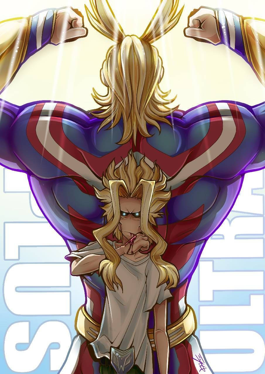 All Might In Two Forms Background
