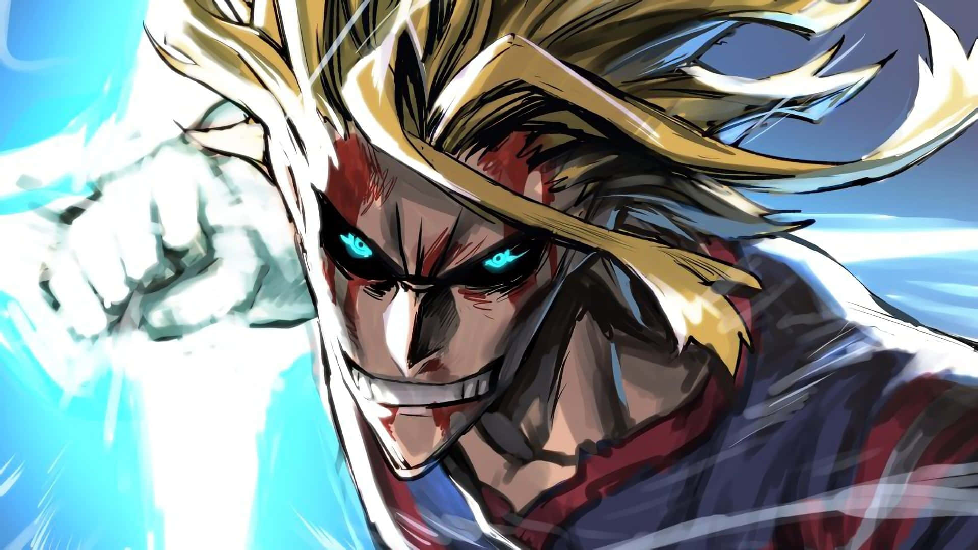 All_ Might_ Power_ Punch_ M H A Background