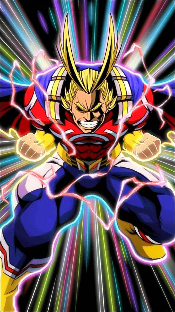 All Might Powering Up Background