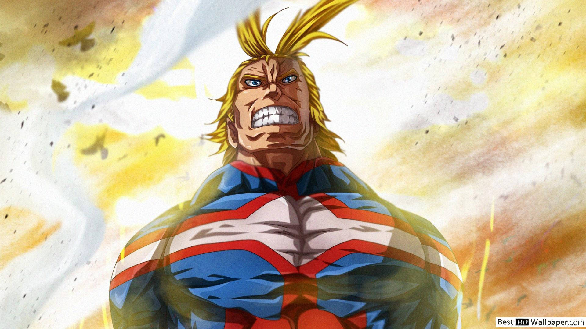 All Might Powering Up Background