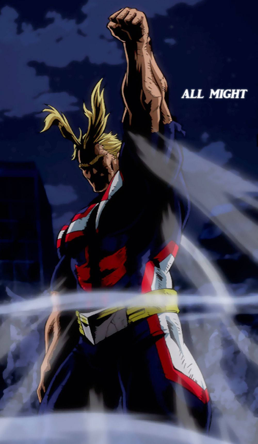 All Might Punching In Air