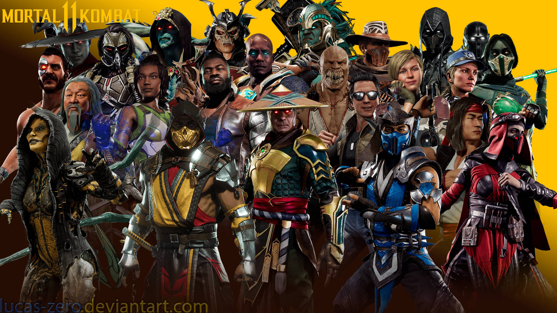 All Mortal Kombat 11 Fighters Background