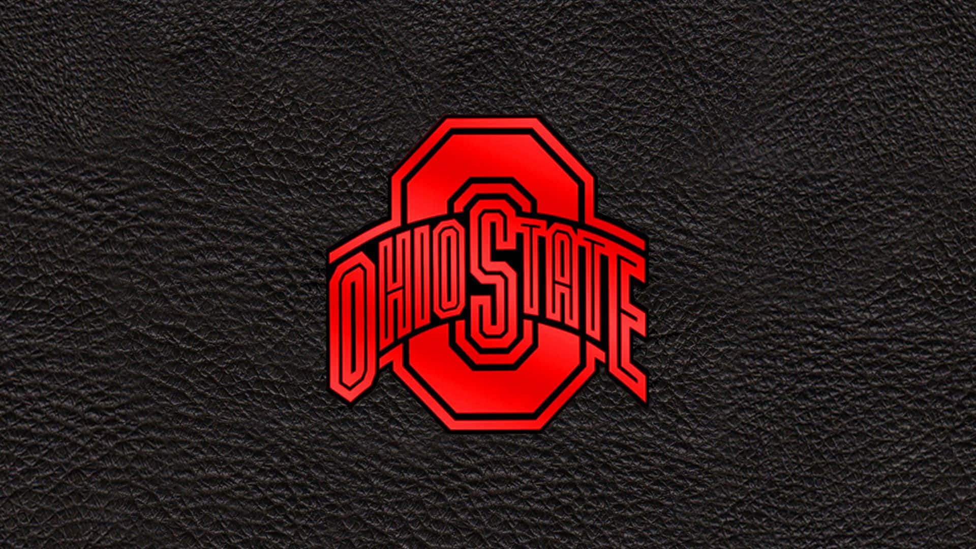 All Red Ohio State Logo Background