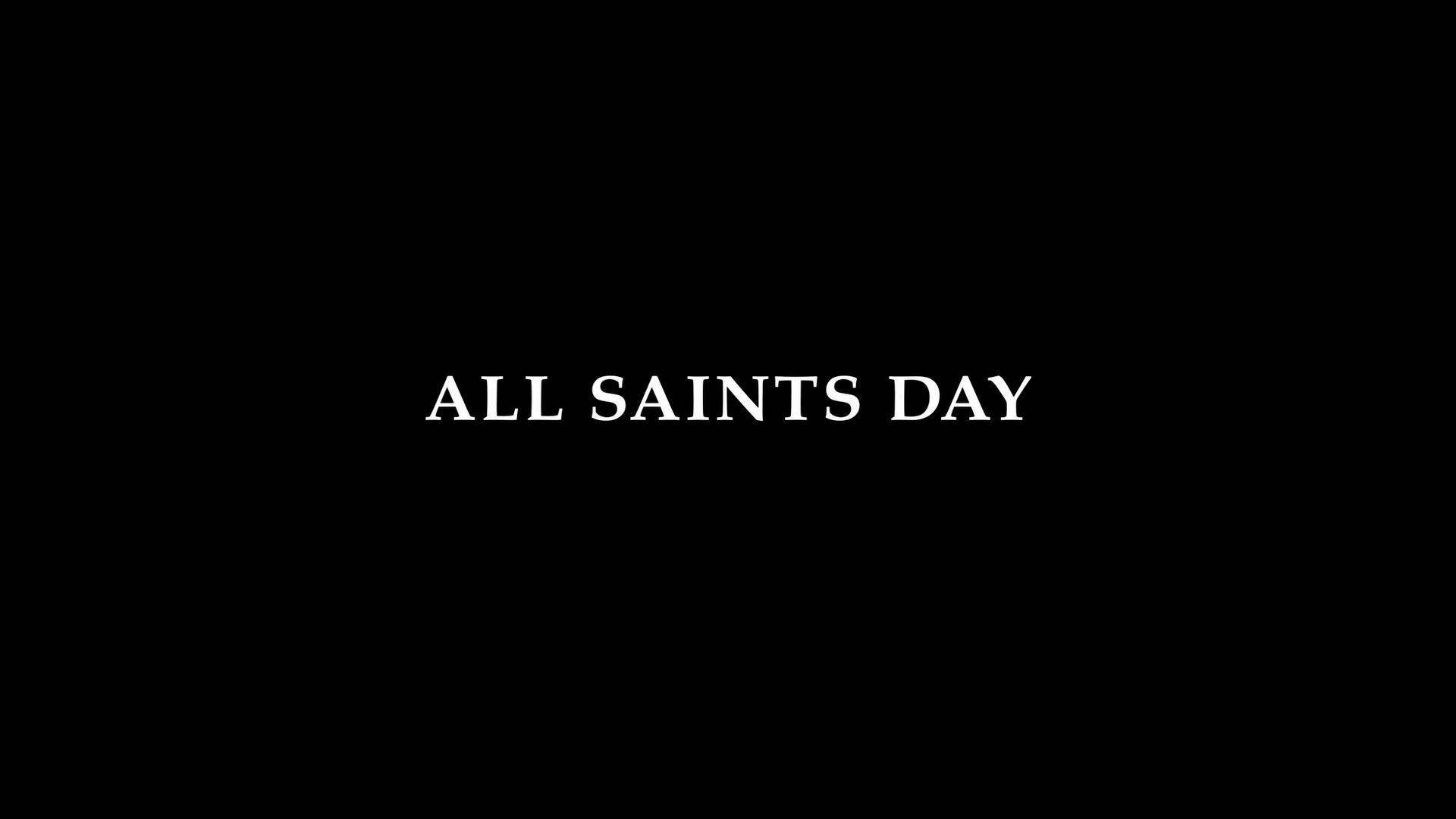 All Saints Day Black Background