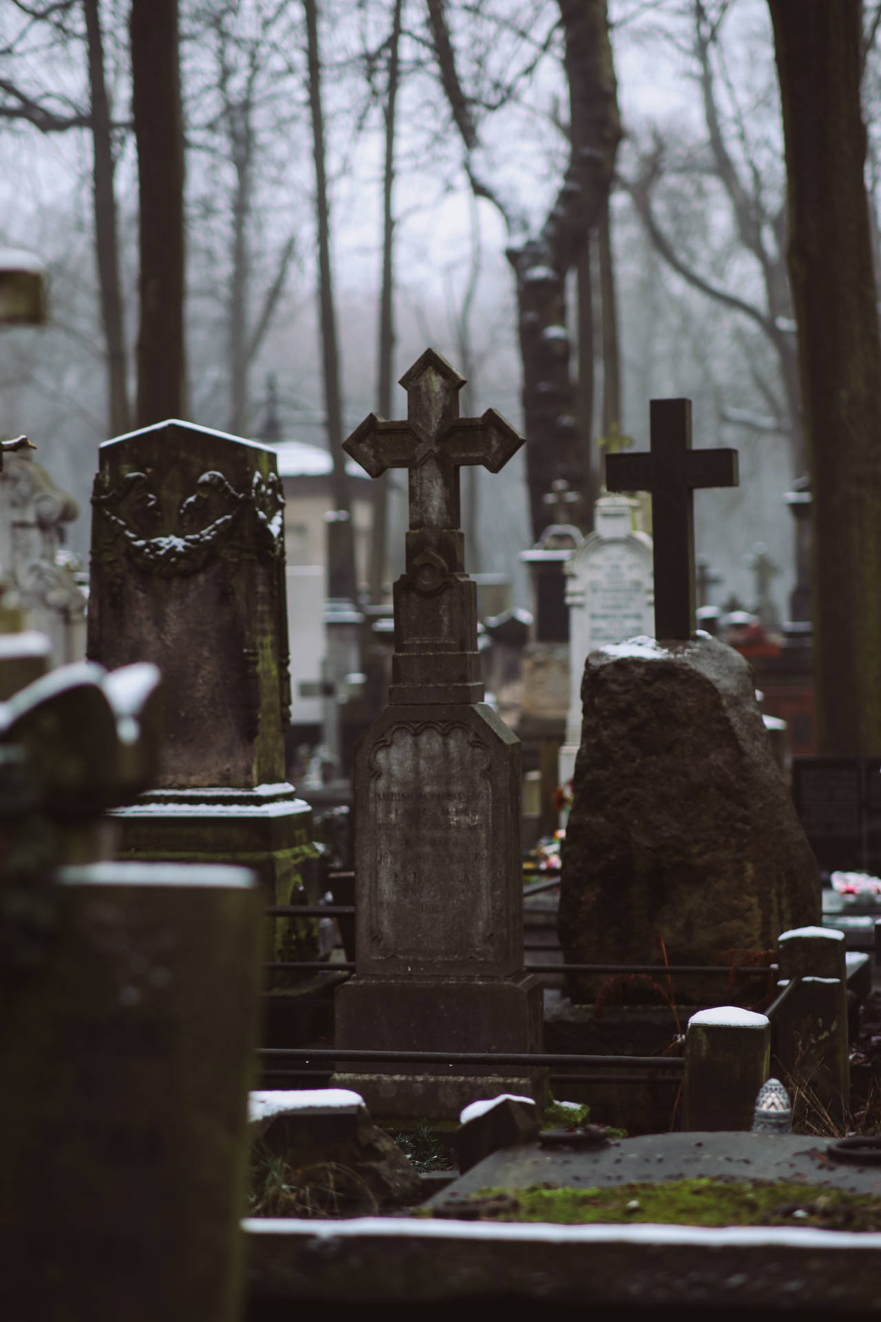 All Saints Day Gravestones Background