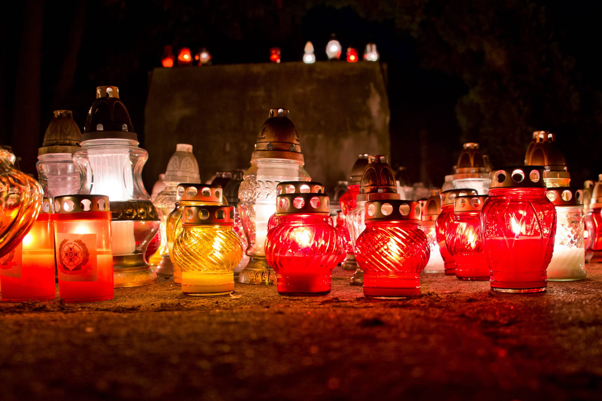 All Saints Day Memorial Candles