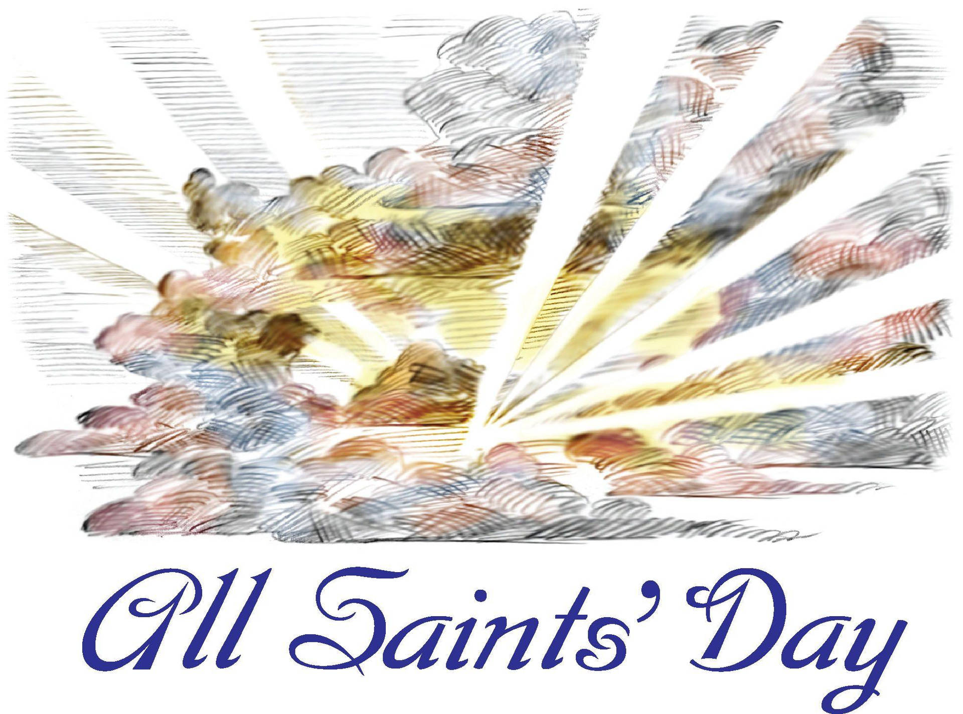 All Saints Day Sky Background