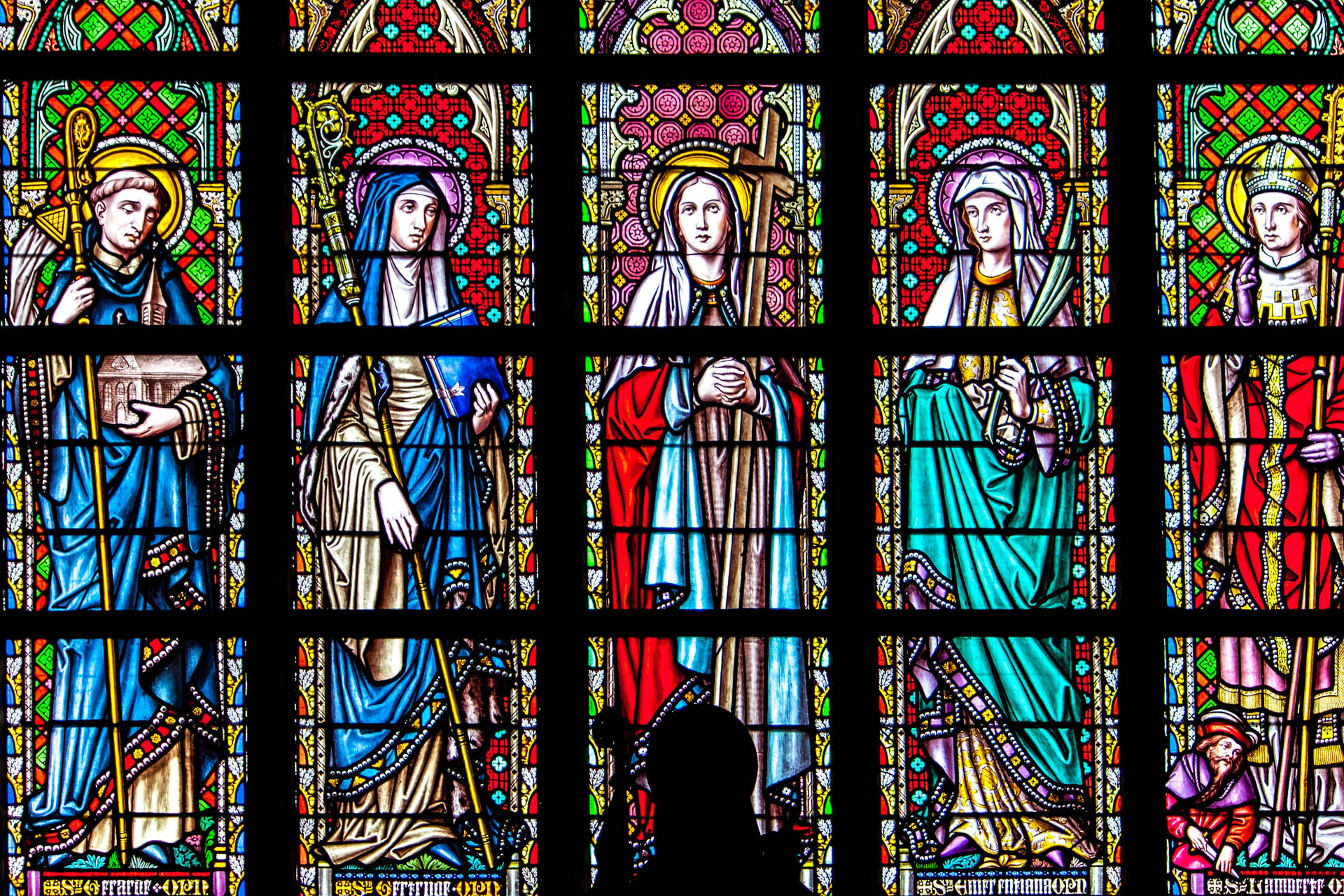 All Saints Day Window Saints Background