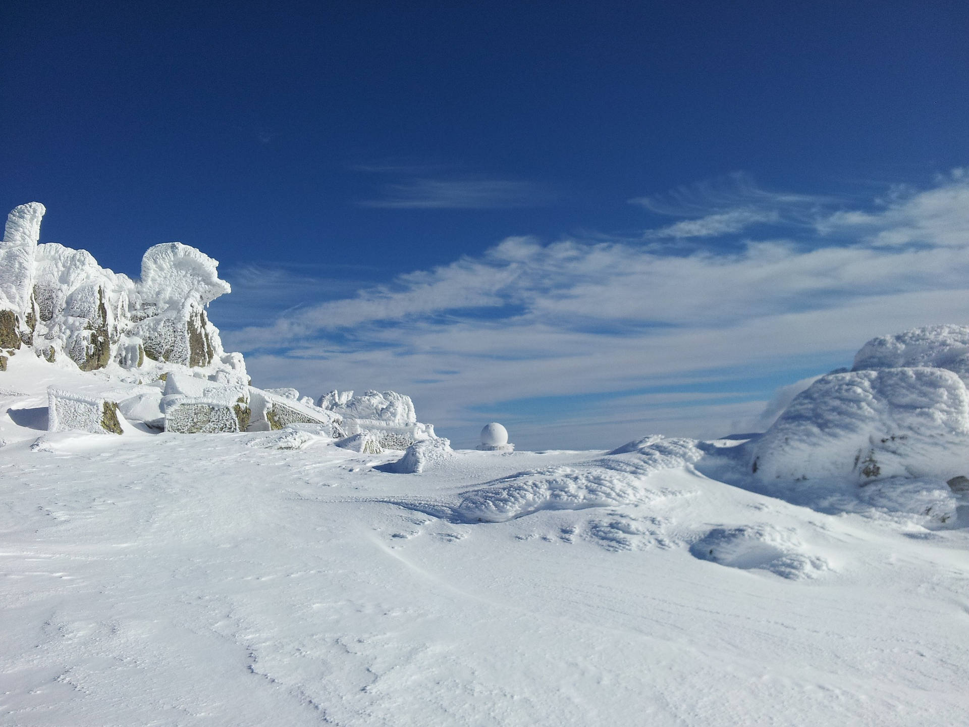 All Snowy Winter Background