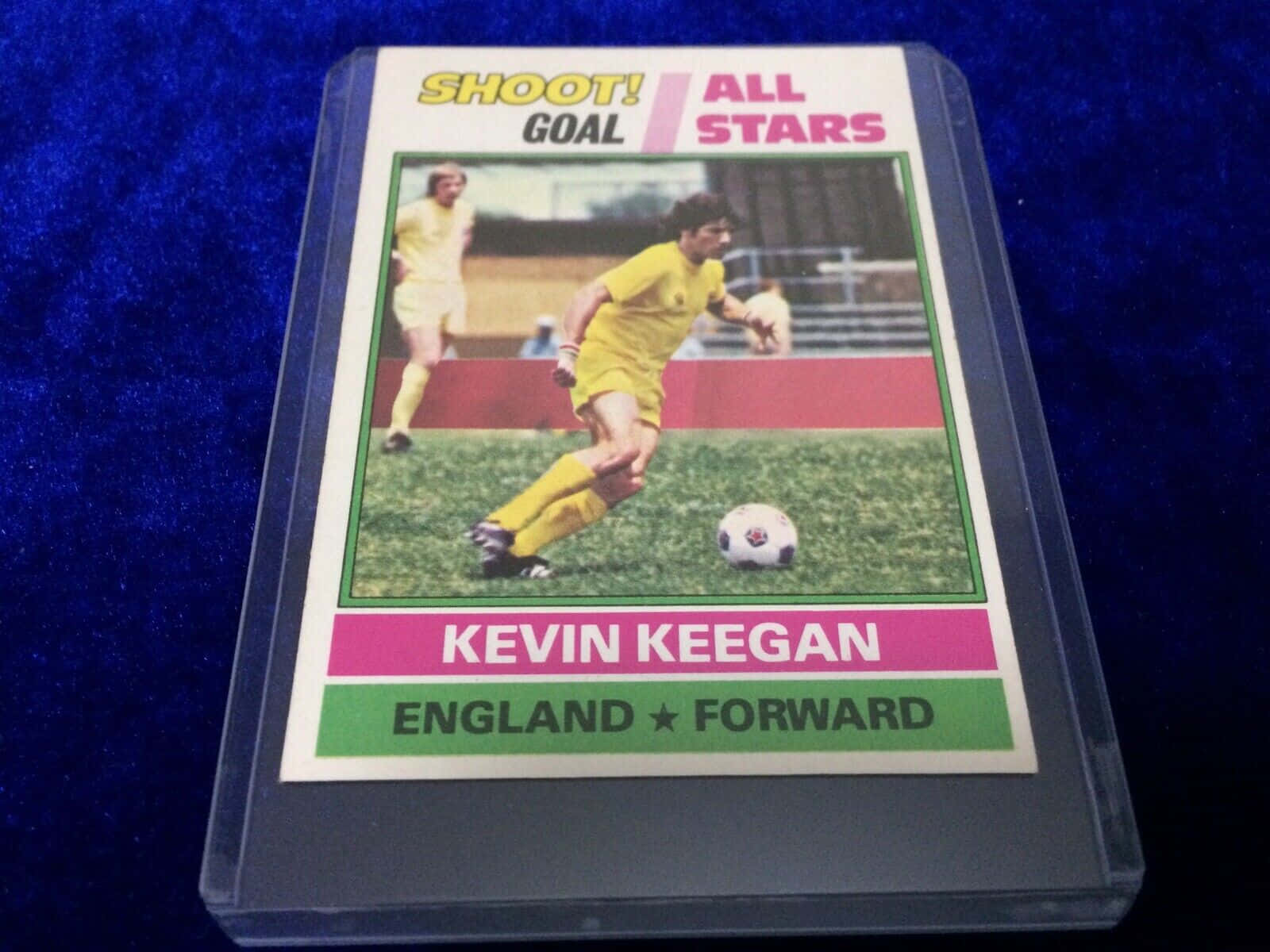 All Star Kevin Keegan Football Trading Card Background