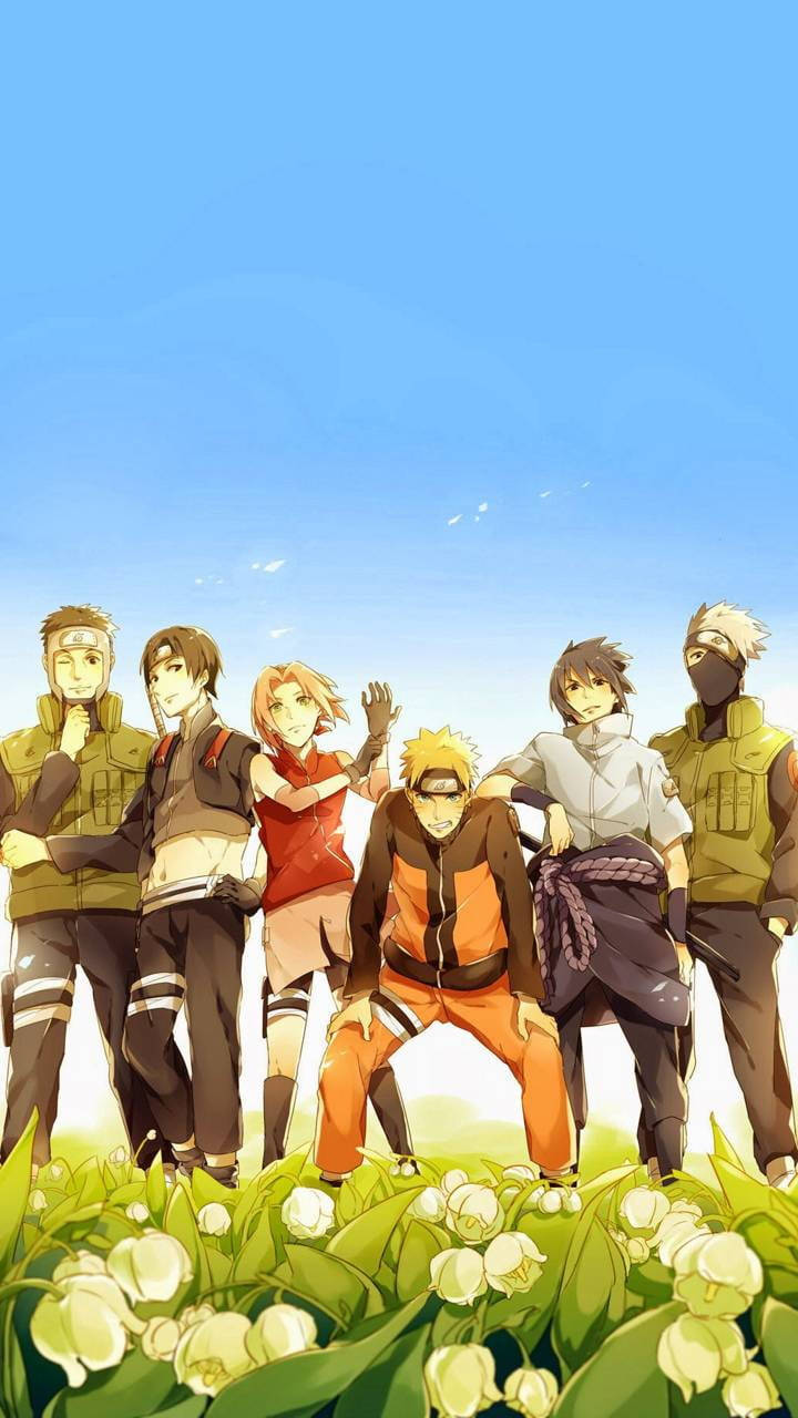 All Team 7 Naruto Iphone Background