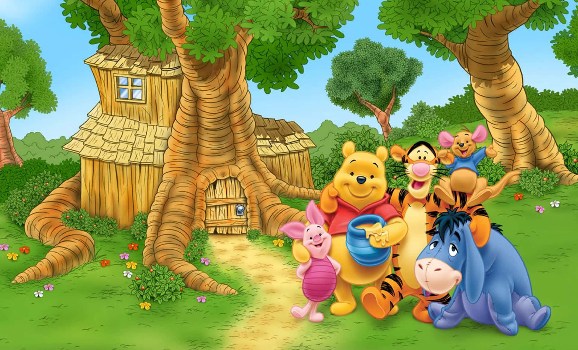 All The Cartoon Characters Unite In This Wallpaper Background