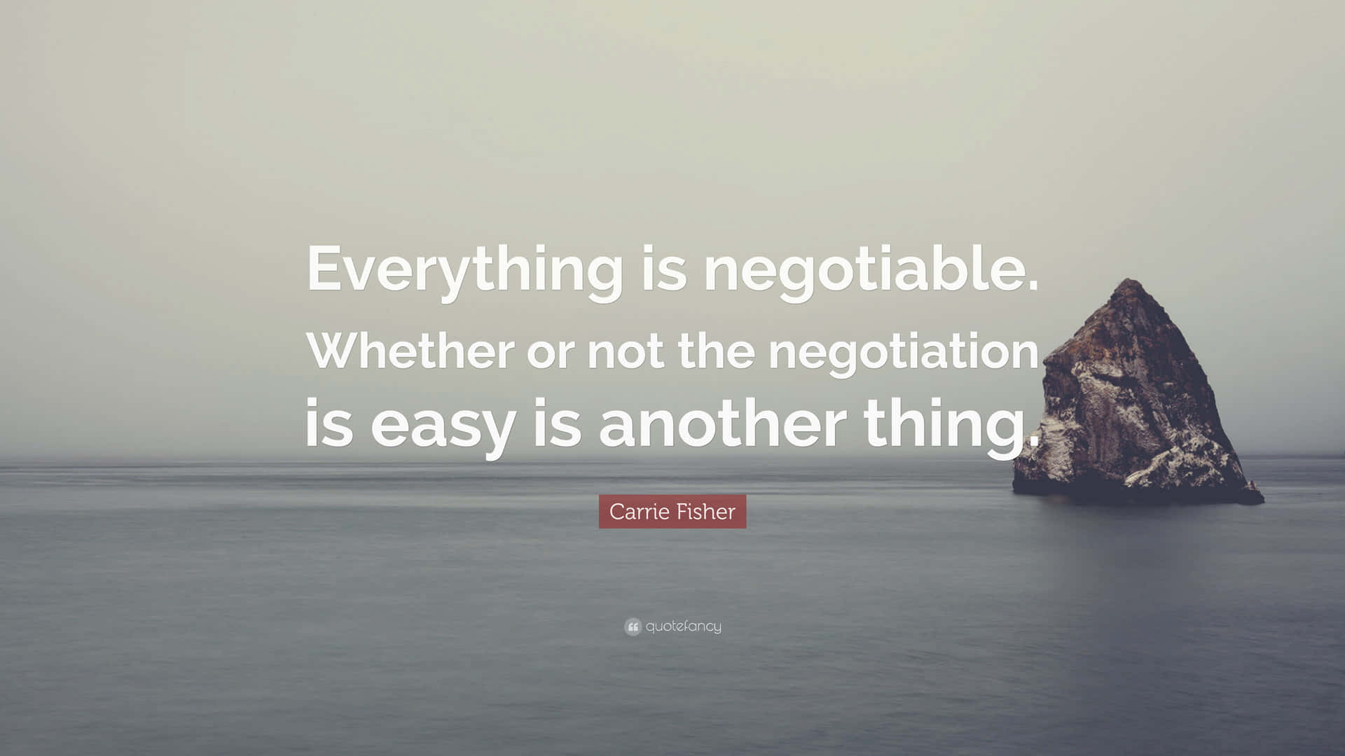 All Things Are Negotiable Background