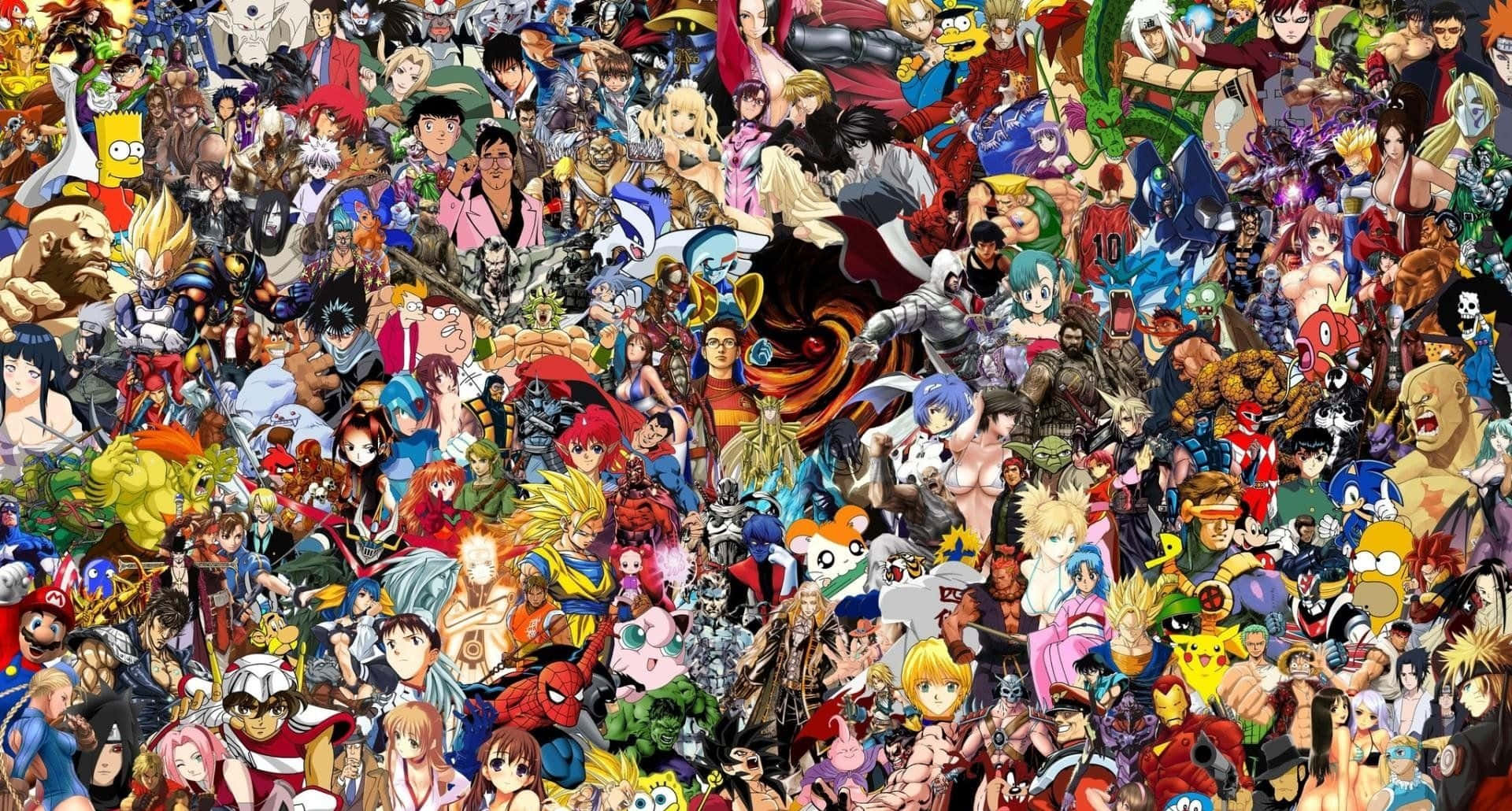 All Your Favorite Cartoon Characters Together In One Place. Background