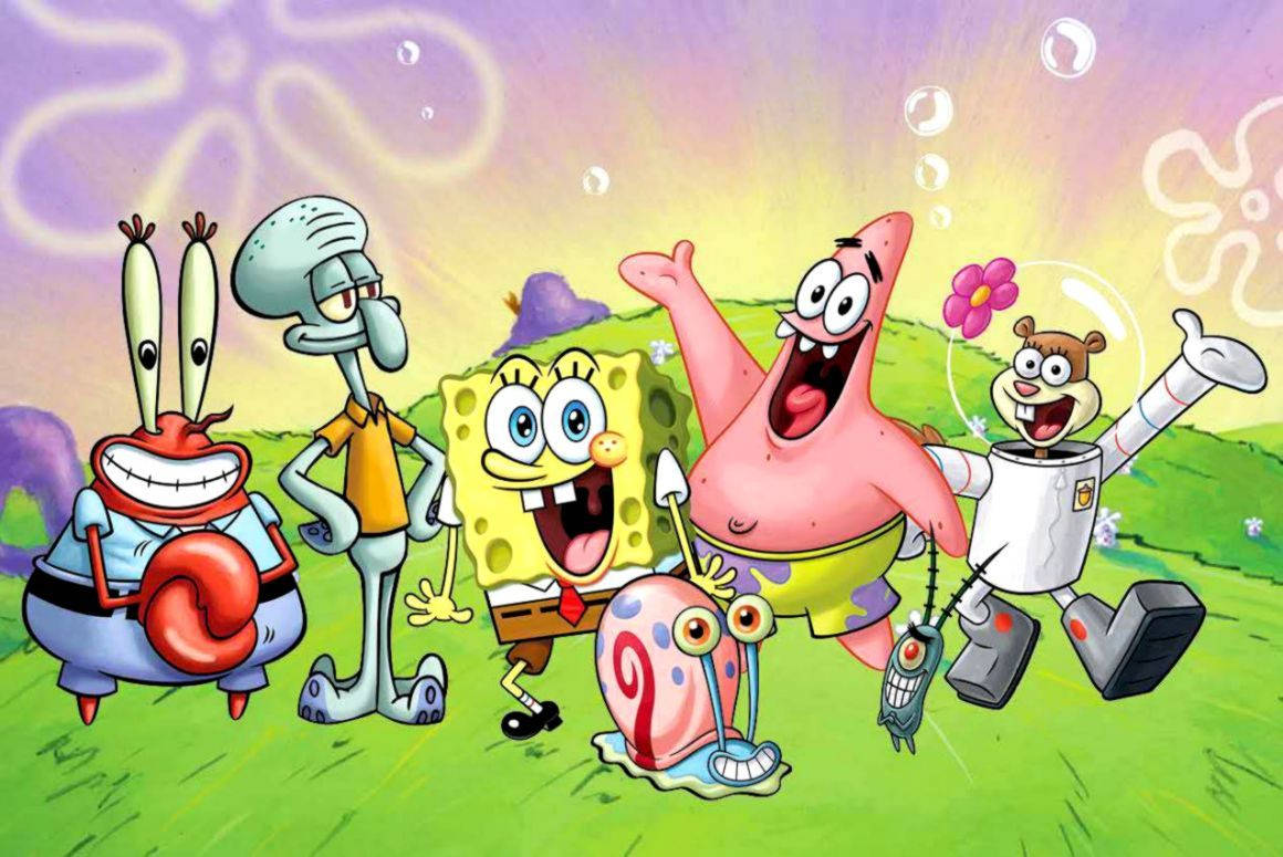 All Your Favorite Characters From Spongebob Squarepants In One Place! Background