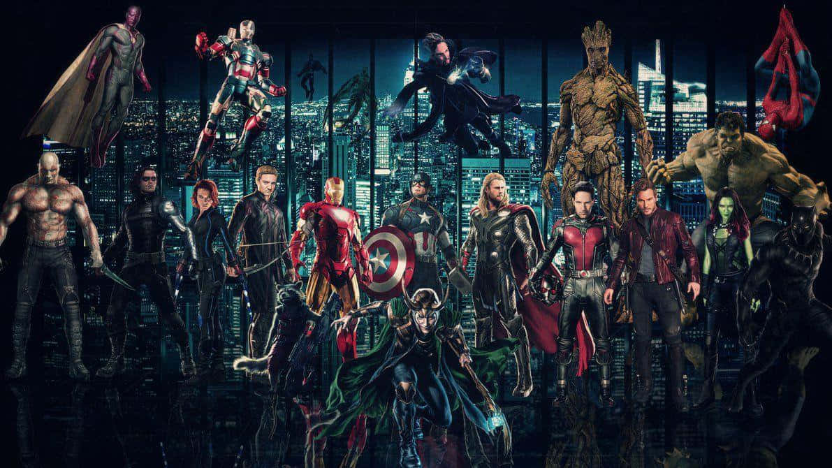 All Your Favorite Characters Meet Under One Place: The Marvel Universe Background