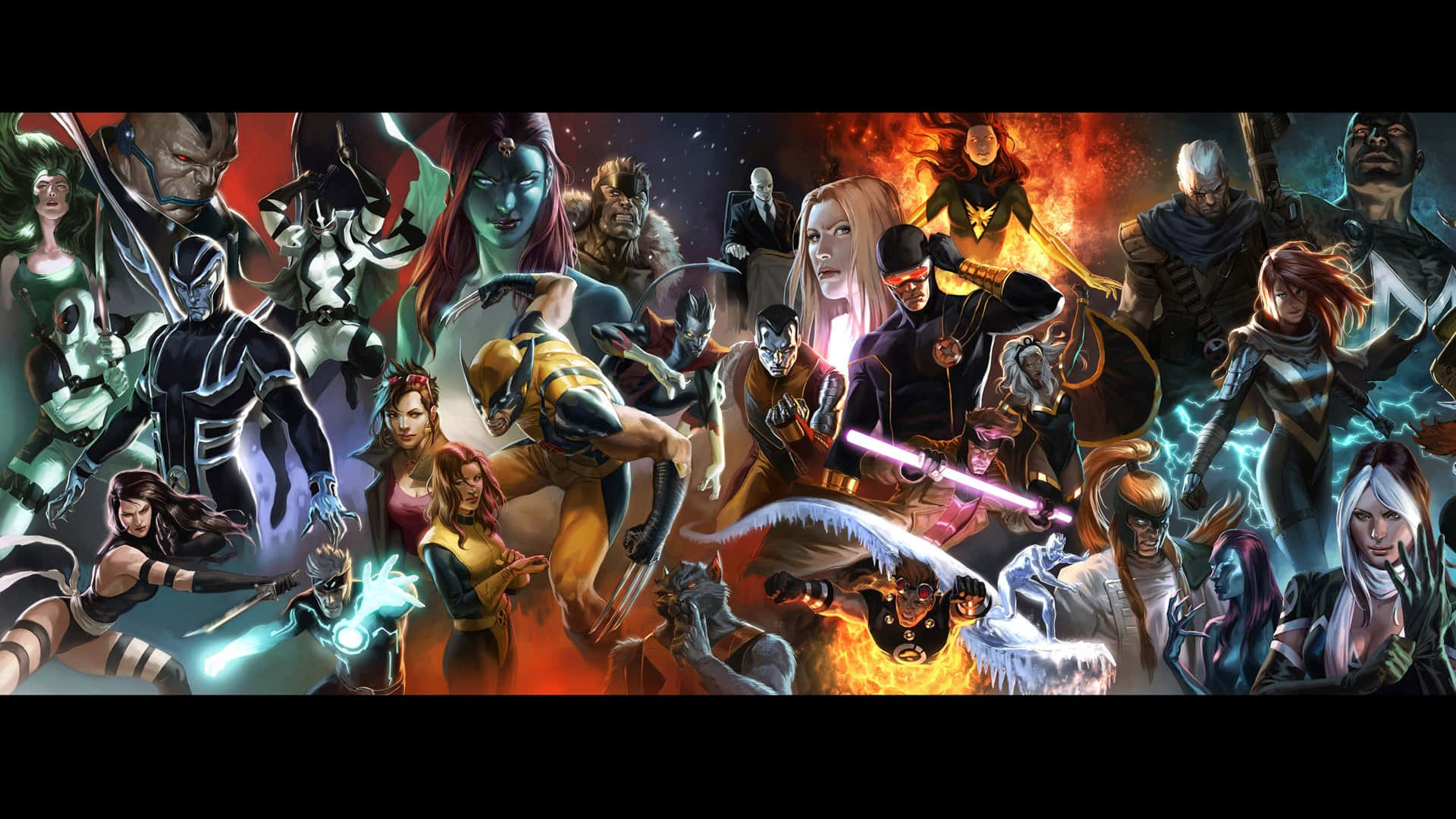 All Your Favorite Marvel Superheroes Unite! Background