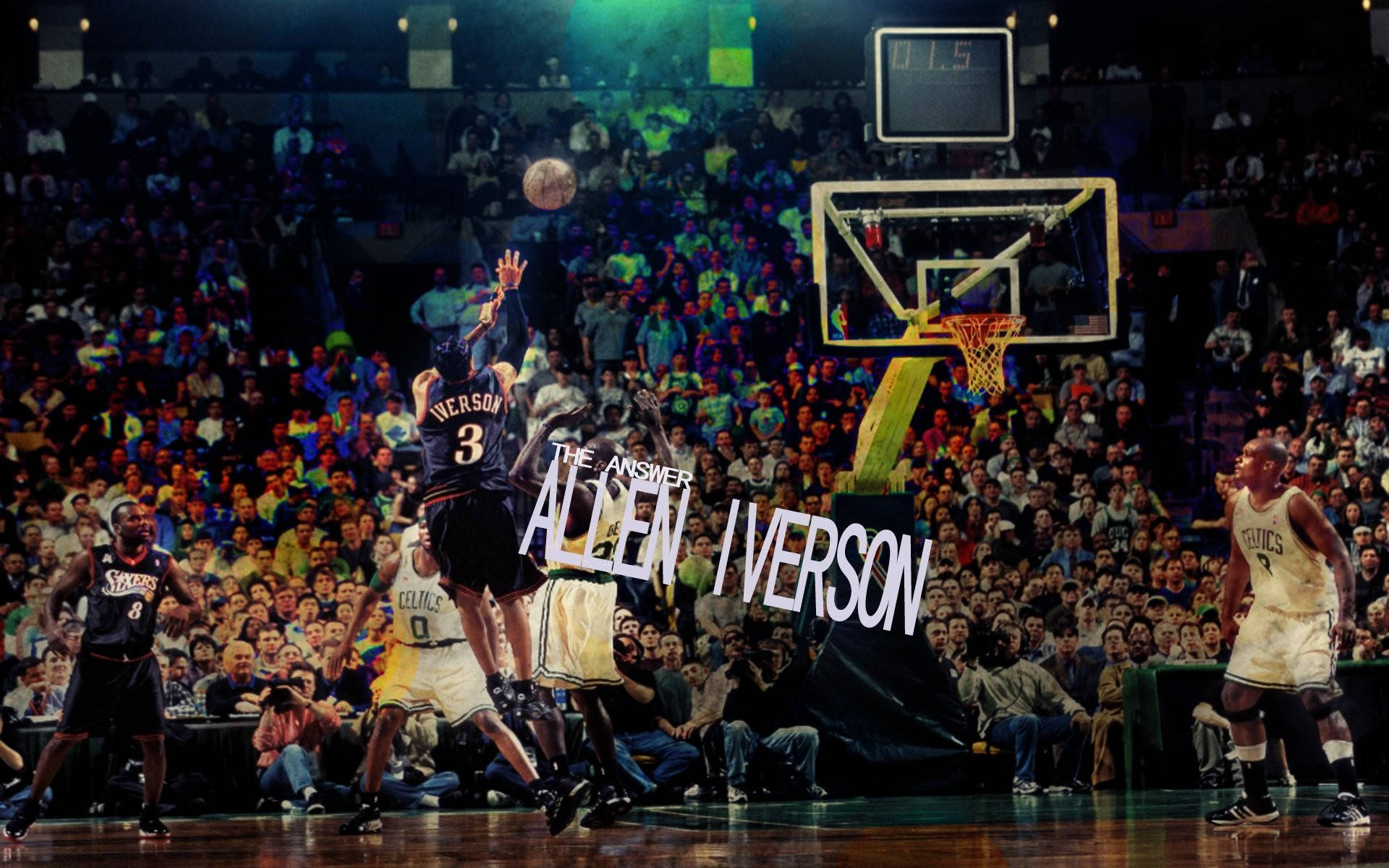 Allen Iverson Shot Hd Sports Background
