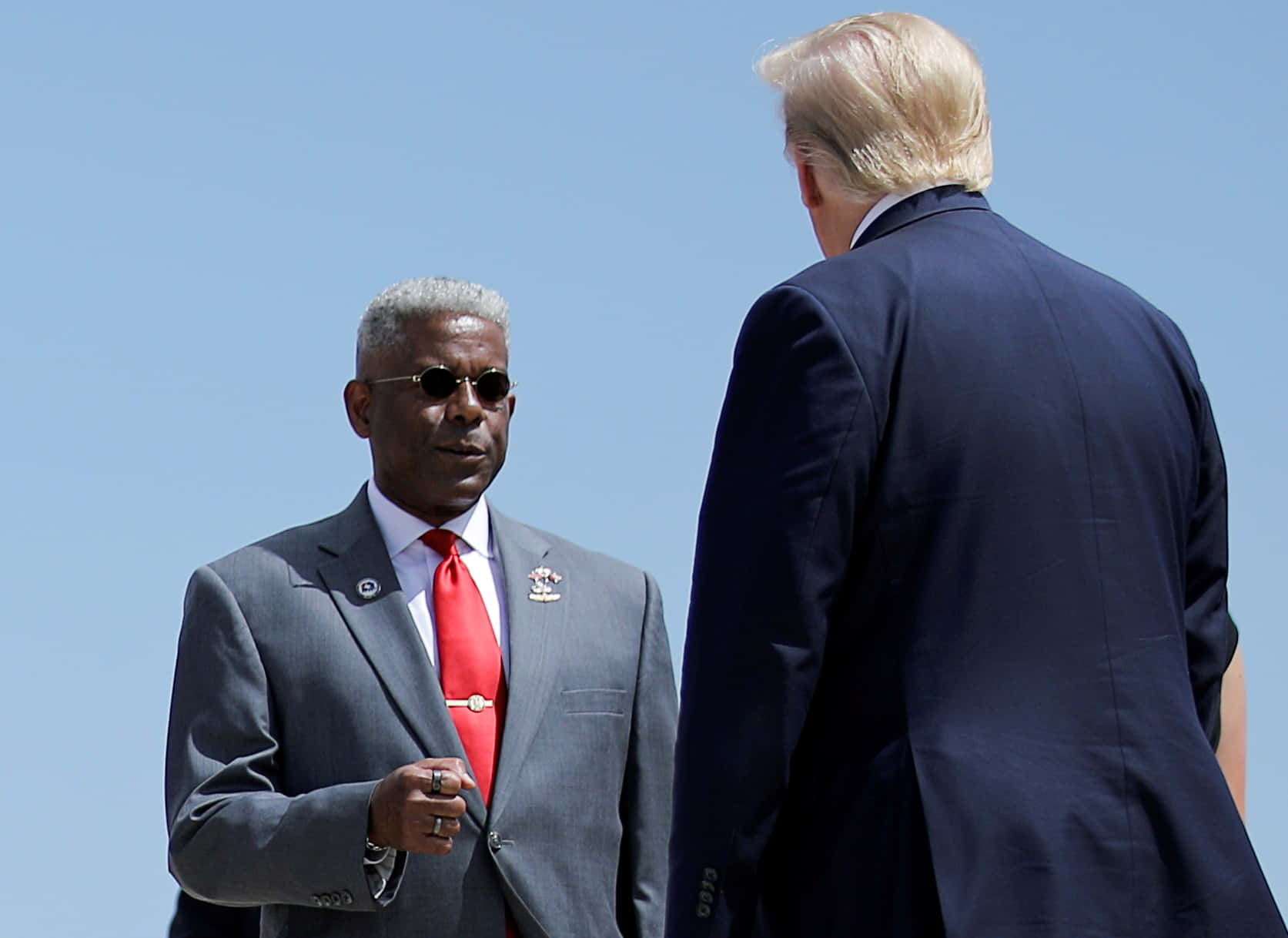 Allen West With Donald Trump Background