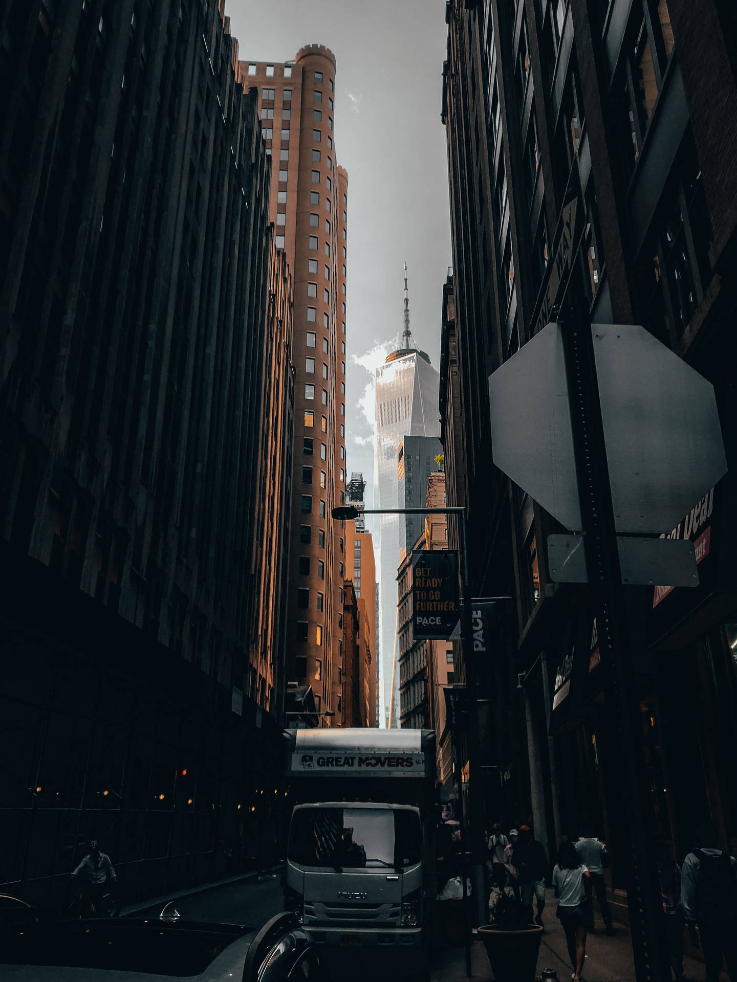 Alley Between Buildings In New York Iphone Background