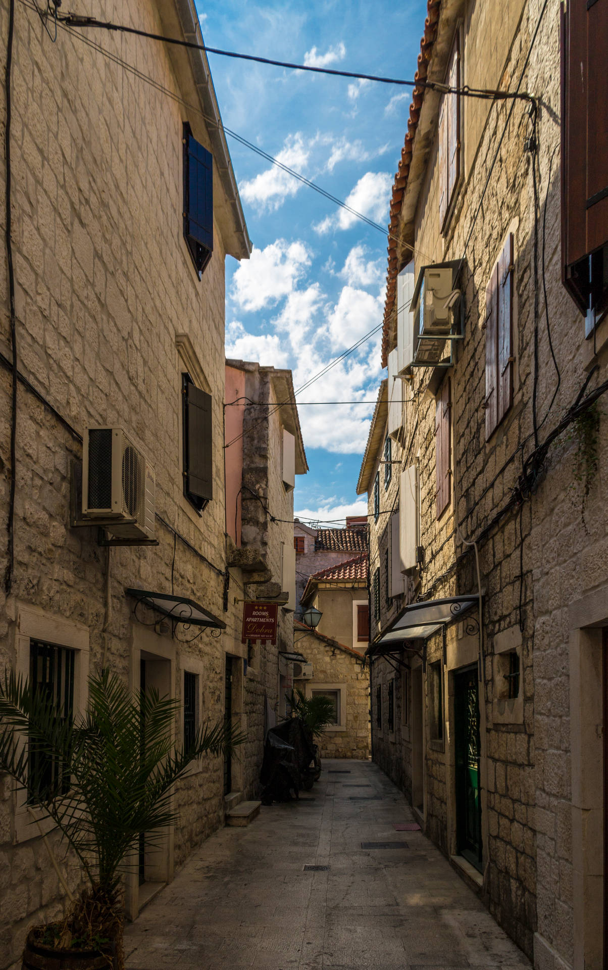 Alley In Croatia Background