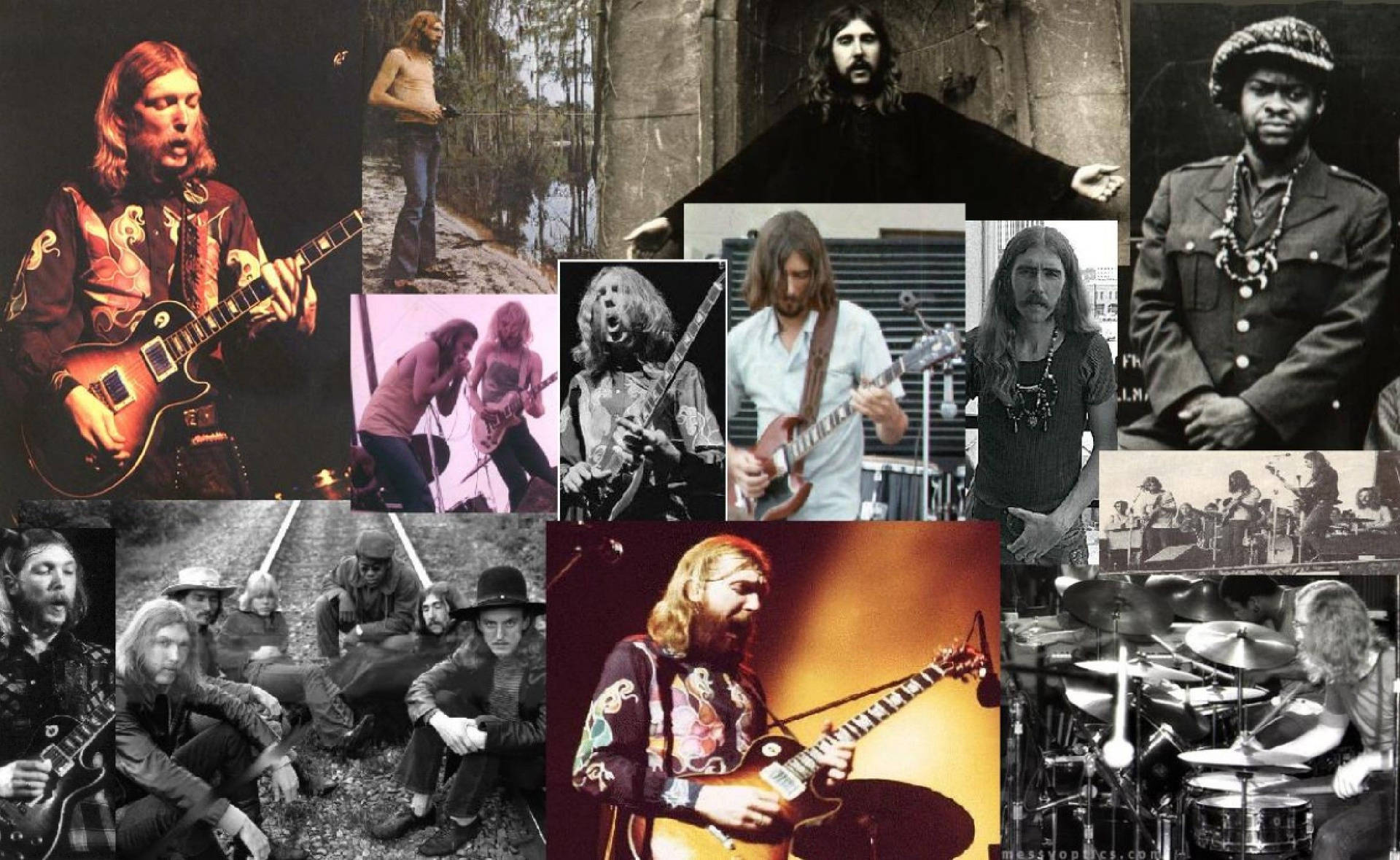 Allman Brothers Band Legendary Lineup Background