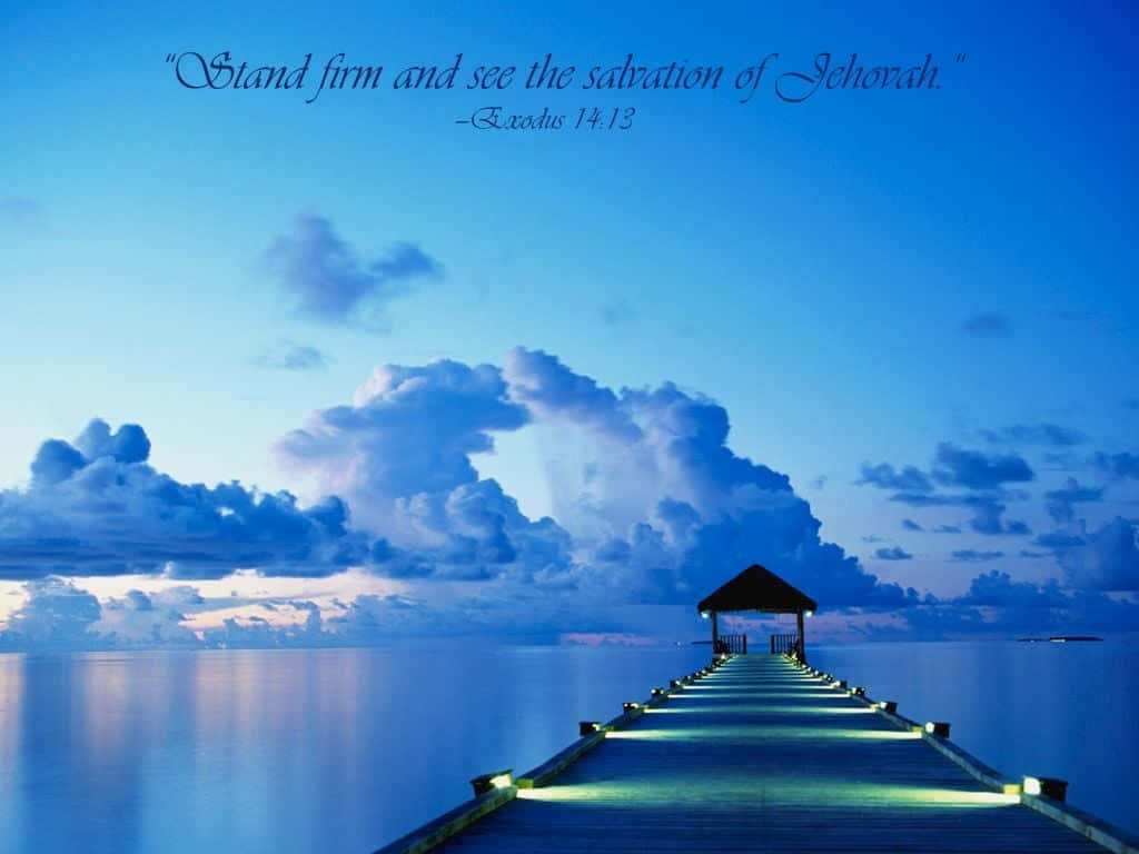 Allowing Time For Personal Reflection In Jehovah Paradise Background