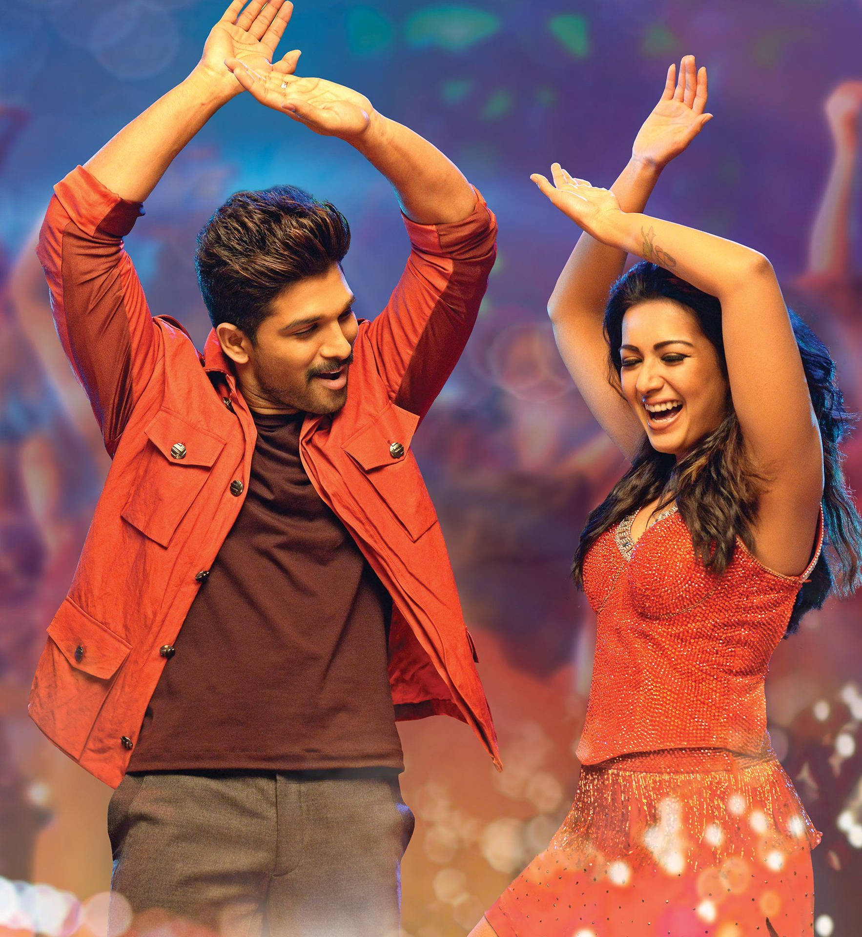 Allu Arjun And Catherine Tresa Dancing Background