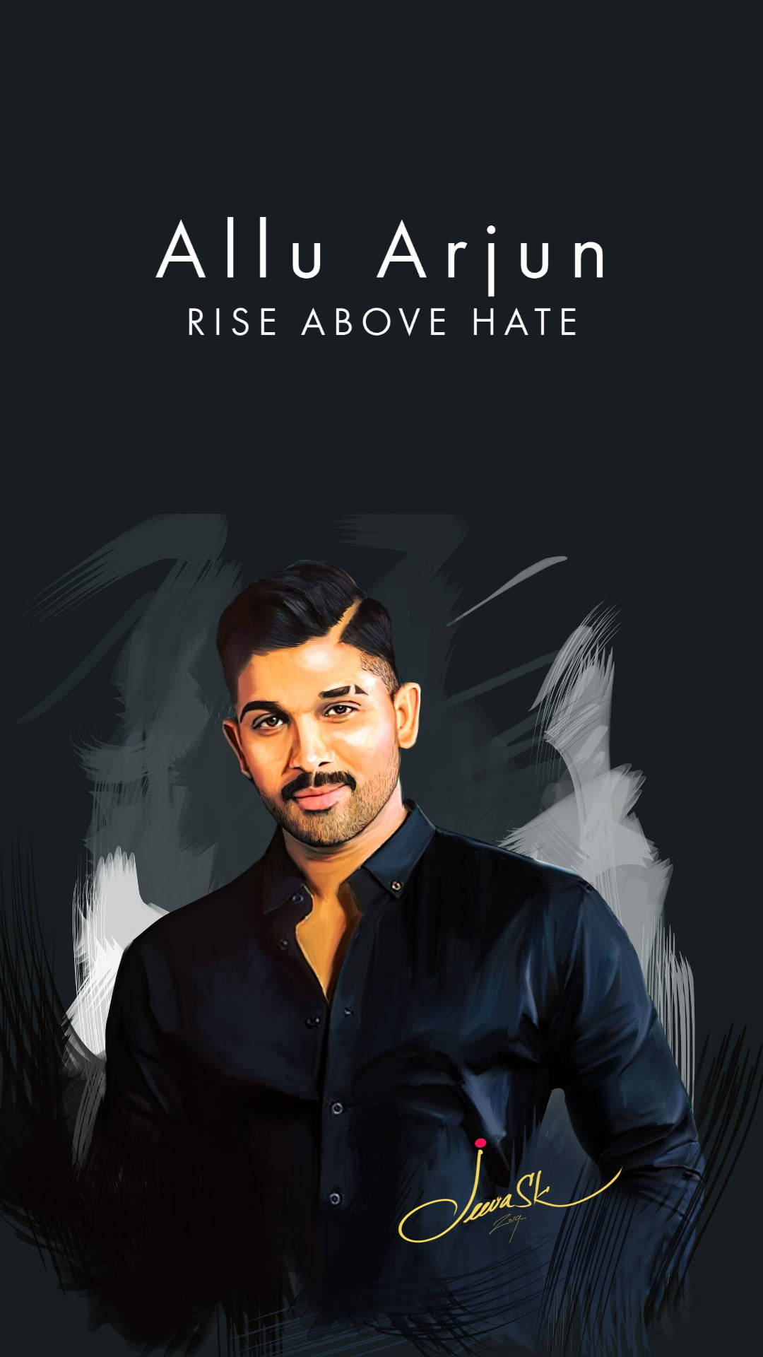 Allu Arjun Hd Rise Above Hate Background