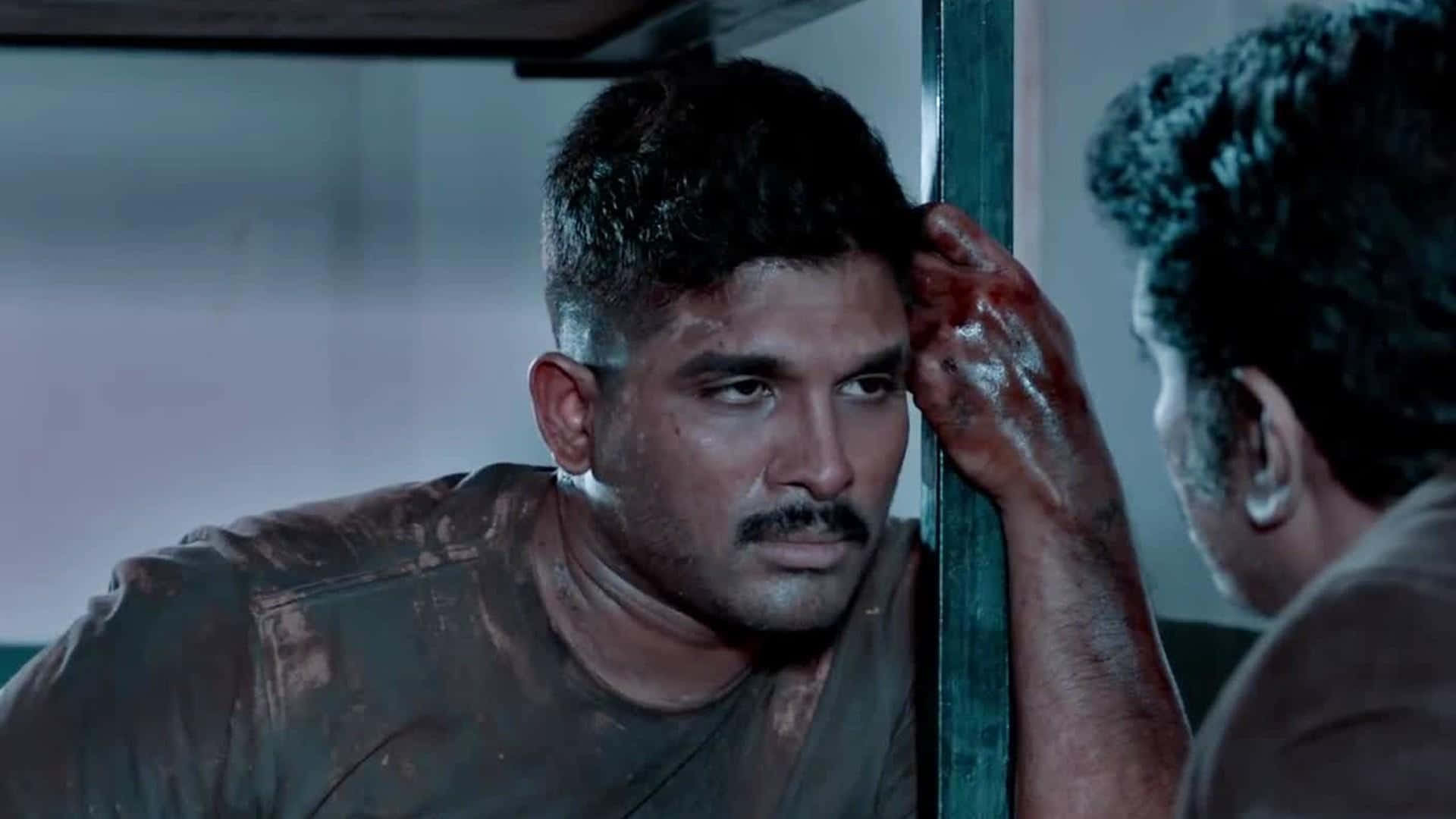 Allu Arjun In Action - Surya The Soldier Background