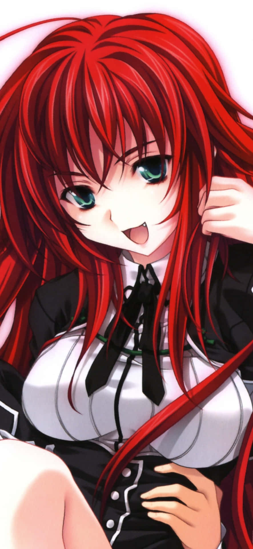 Alluring Rias Gremory In An Enchanting Pose Background