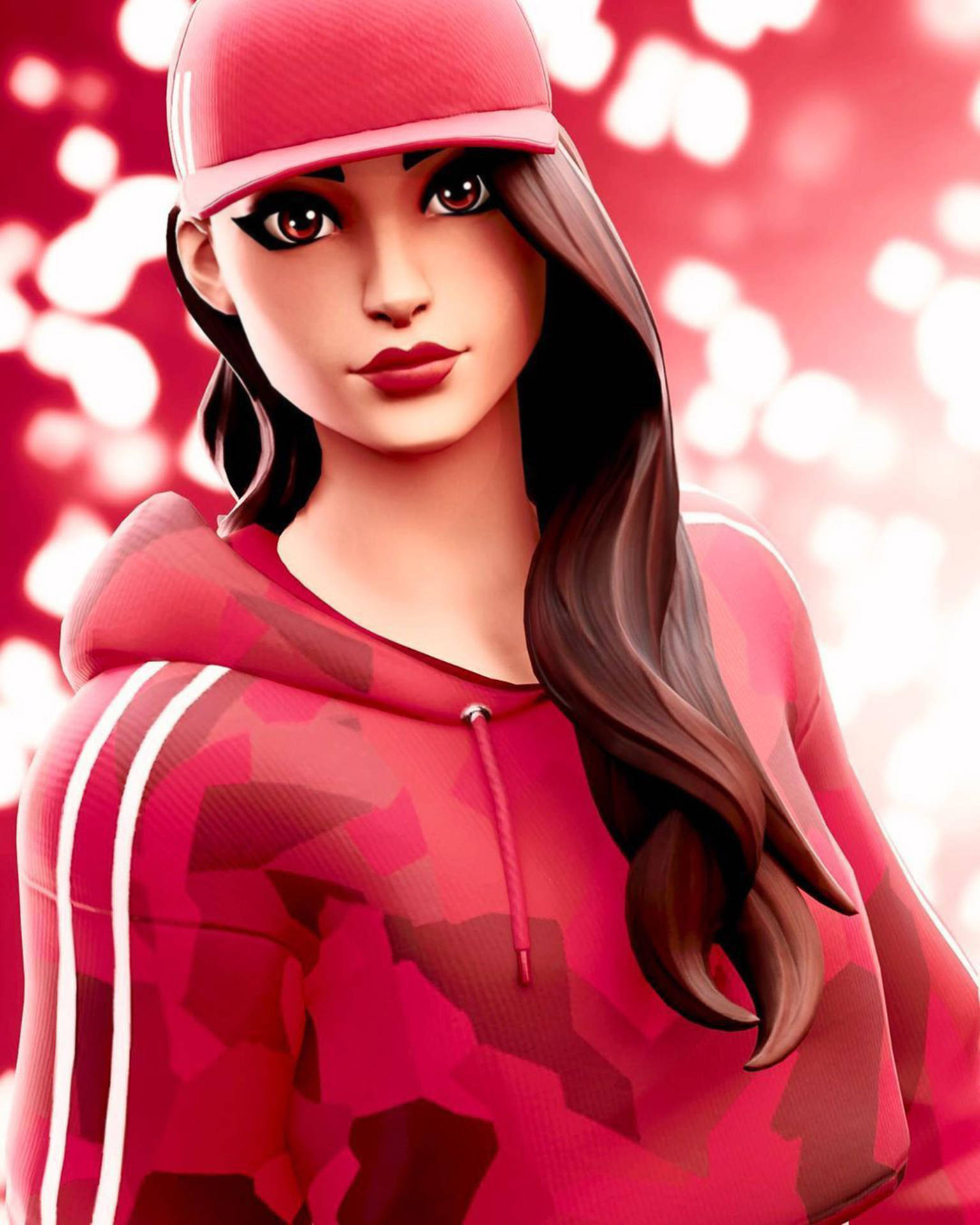 Alluring Ruby Fortnite Portrait Background