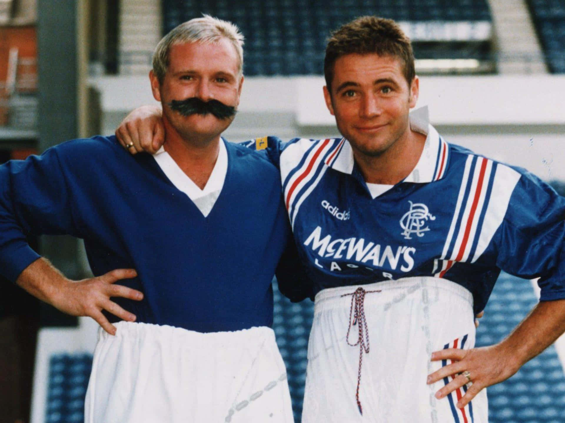 Ally Mccoist And Superstar Paul Gascoigne