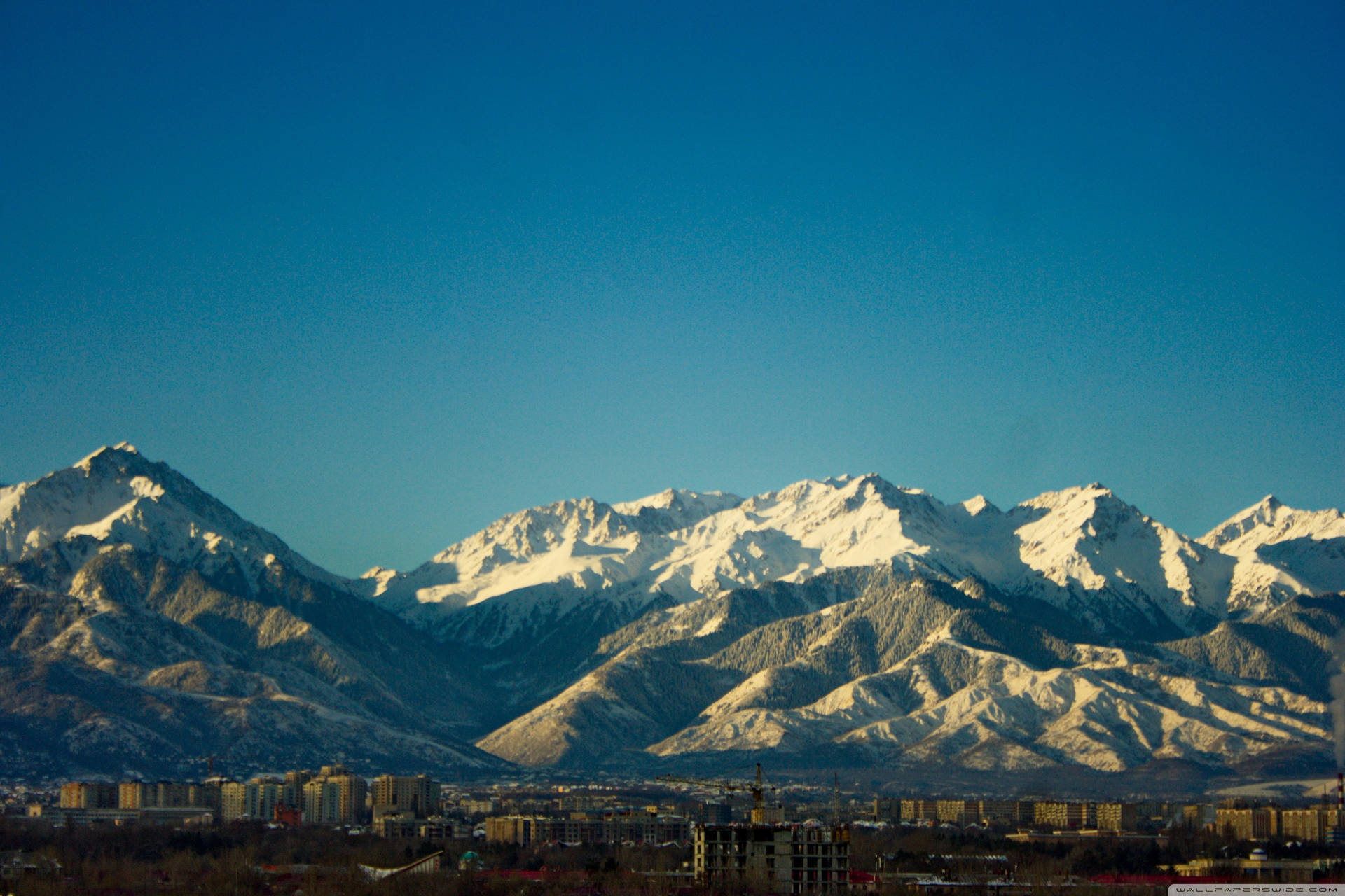 Almaty Kazakhstan Mountain View Background