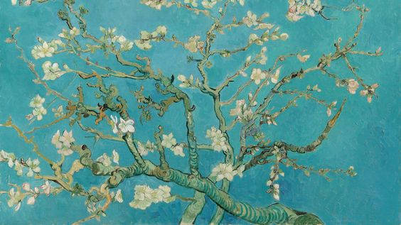 Almond Blossom Famous Painting Background
