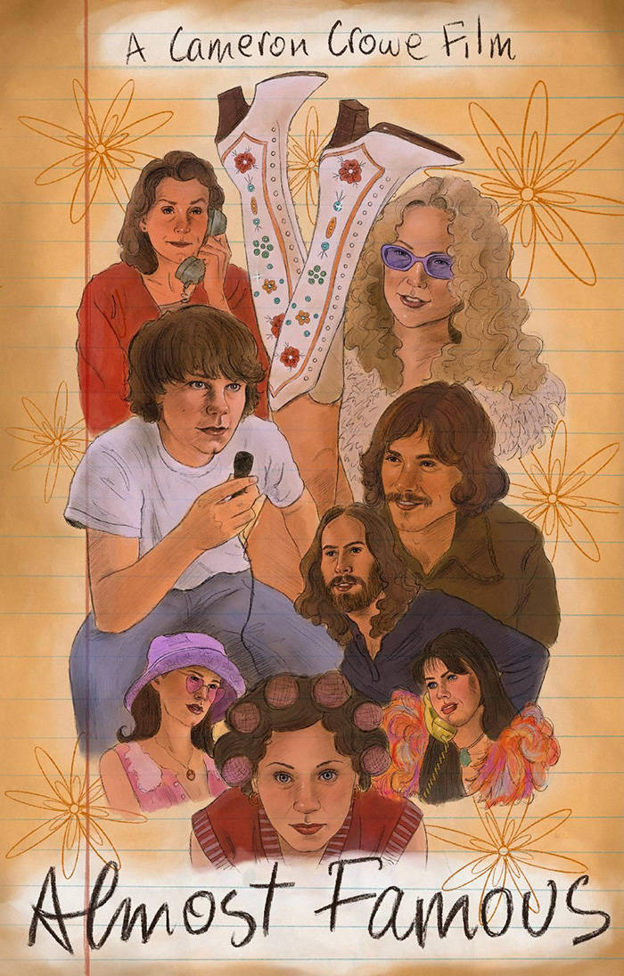 Almost Famous Digitally Painted Art Background