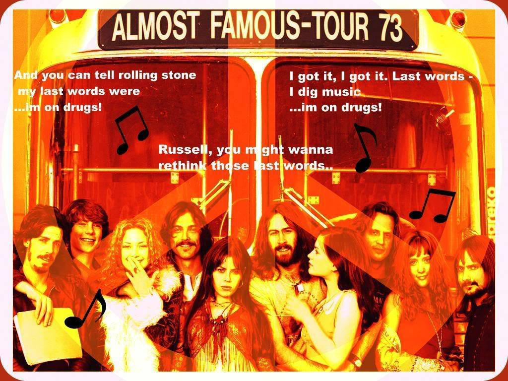 Almost Famous Tour 73 Movie Poster Background