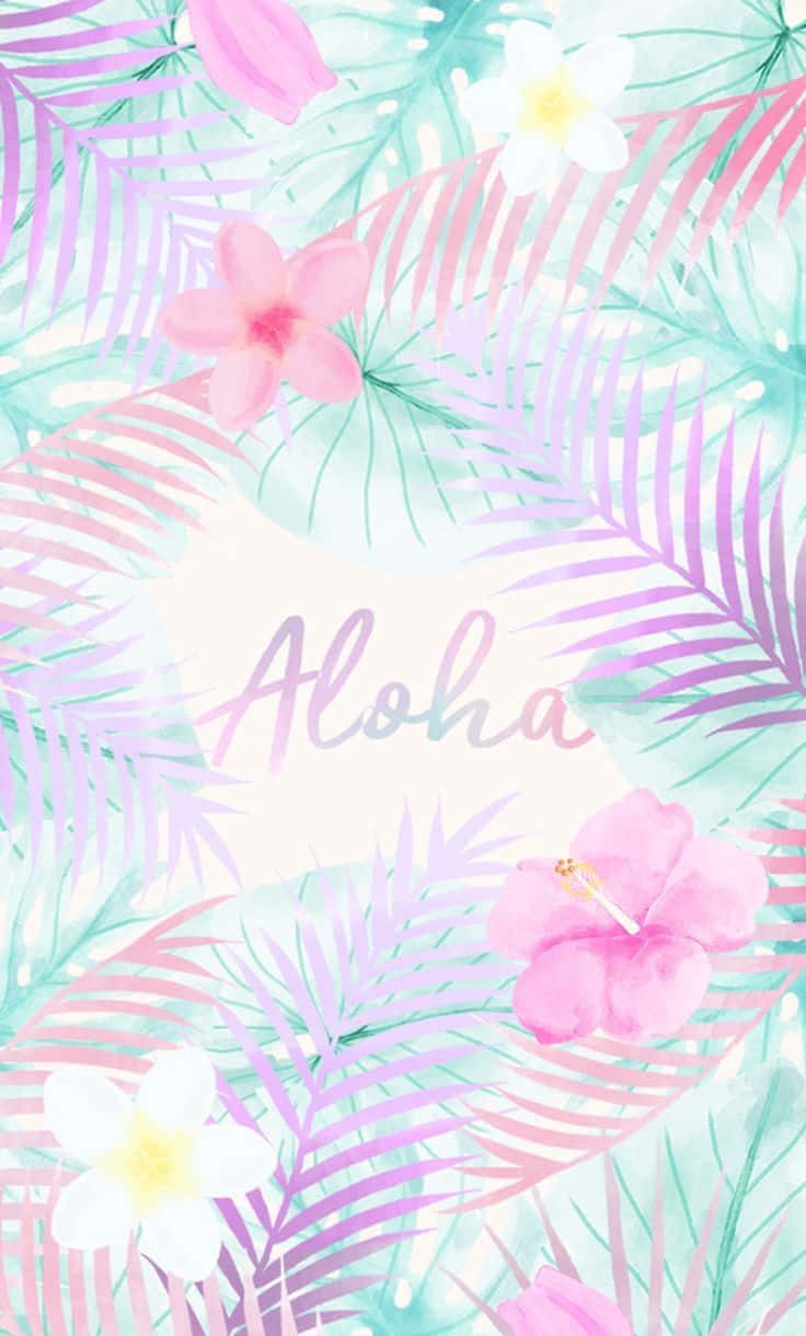 Aloha Pastel Summer With Flowers