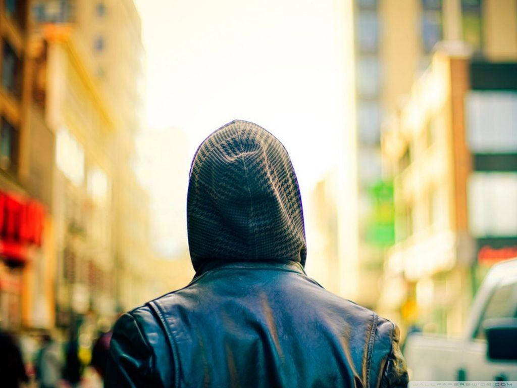 Alone Boy In Hoodie Background