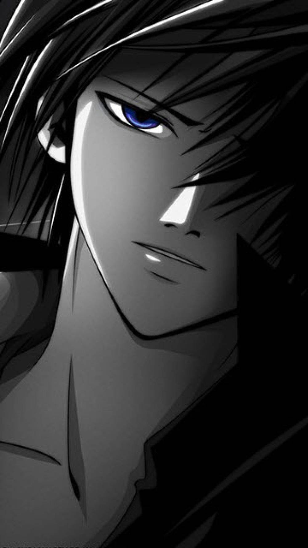 Alone Sad Anime Boys Blue Eyes Background