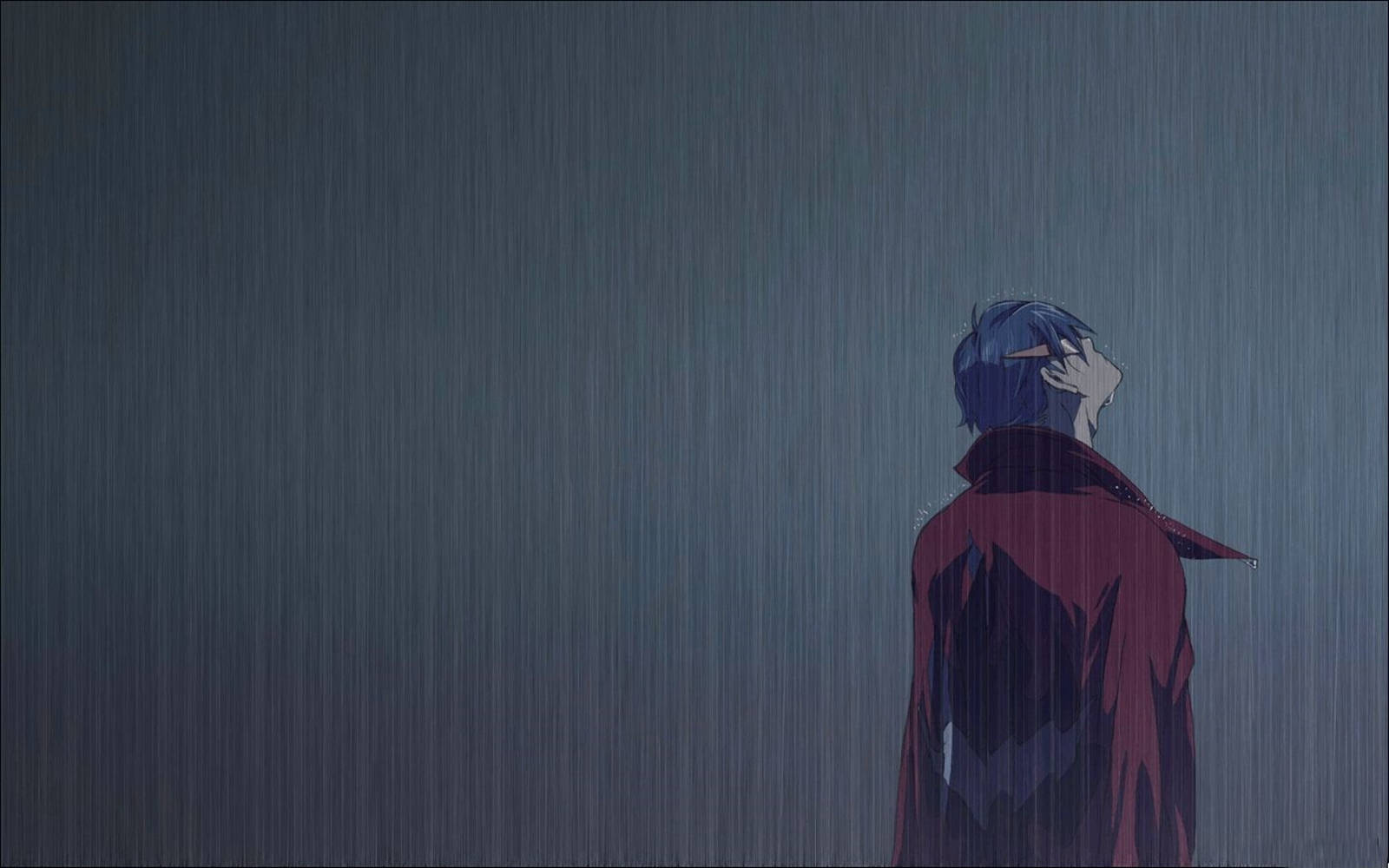 Alone Sad Anime Boys Soaked In The Rain