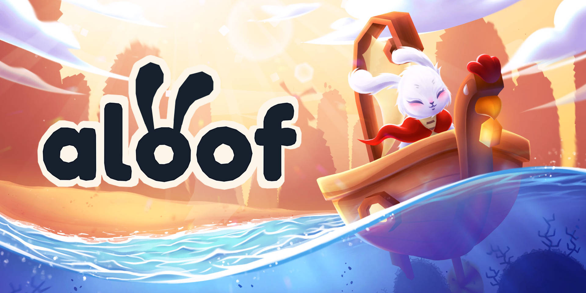 Aloof Game Artwork Bunny Boating Adventure Background