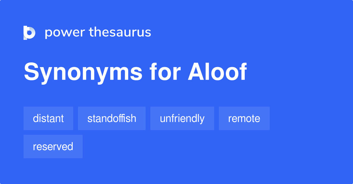 Aloof Synonyms Thesaurus Background